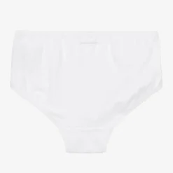 Girls White Cotton Knickers (5 Pack)