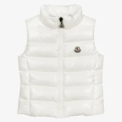 Girls White Ghany Down Padded Gilet