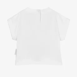 Girls White Logo T-Shirt