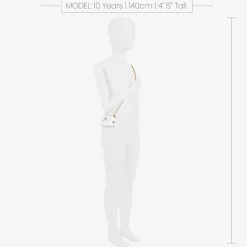 Girls White Mini Shoulder Bag (8cm)