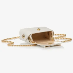 Girls White Mini Shoulder Bag (8cm)