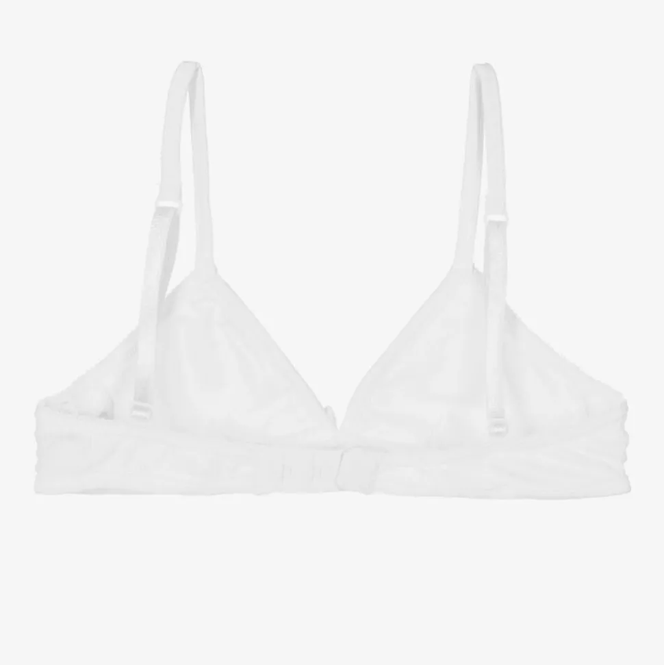 Girls White Modal Bra