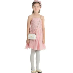 Girls White Patent Leather Bag (12cm)