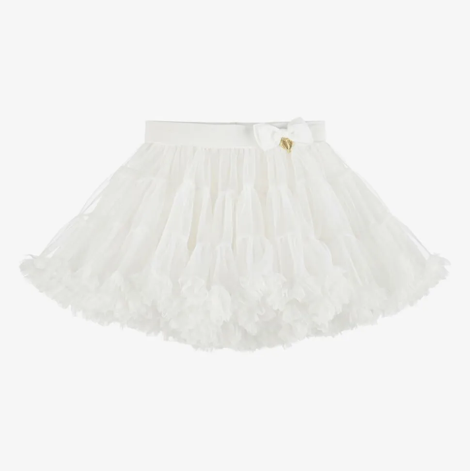 Girls White Tutu Skirt