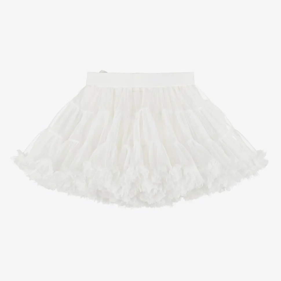 Girls White Tutu Skirt