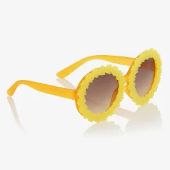 Girls Yellow Flower Sunglasses (UVA/UVB)
