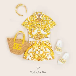 Girls Yellow Majolica Sliders