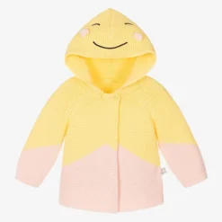 Girls Yellow Organic Cotton Cardigan