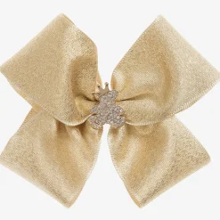 Gold Bow Hairclip (10cm)