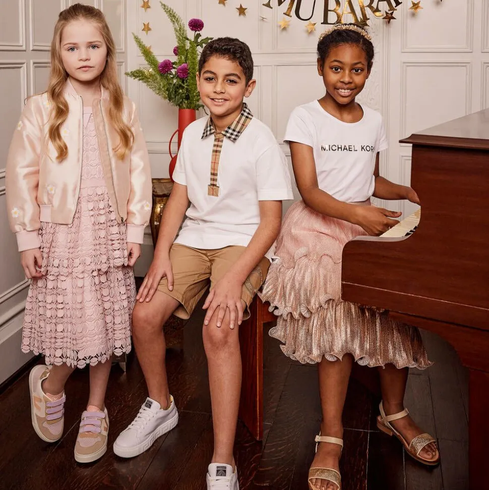 Gold Glitter Leather Sandals