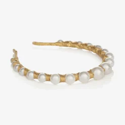Gold Vida Pearl Hairband
