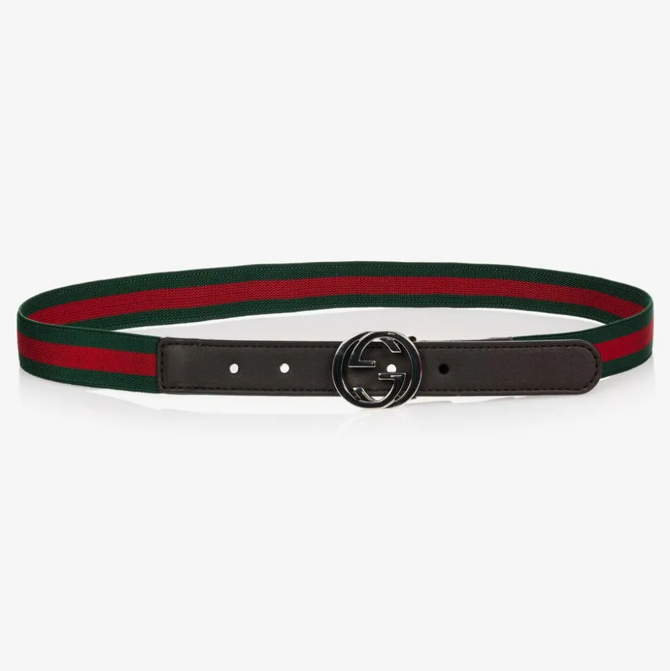 Green & Red GG Web Belt