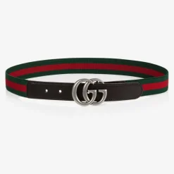 Green & Red GG Web Belt