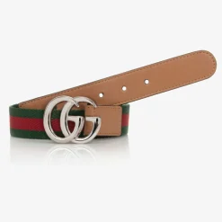 Green & Red Web Double G Belt