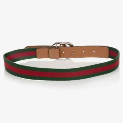Green & Red Web Double G Belt