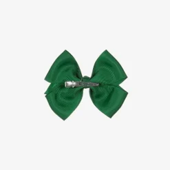 Green Bow Hair Clip (10cm)