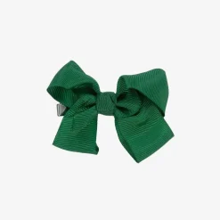 Green Bow Hair Clip (7cm)