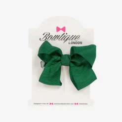 Green Bow Hair Clip (7cm)
