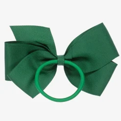 Green Bow Hair Elastic (12cm)