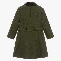Green Collared Wool Coat