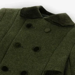 Green Collared Wool Coat