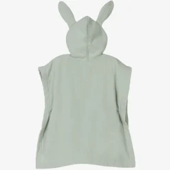 Green Cotton Hooded Poncho Towel