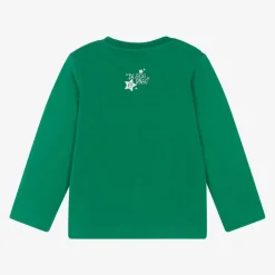 Green Festive Snowman Cotton Top