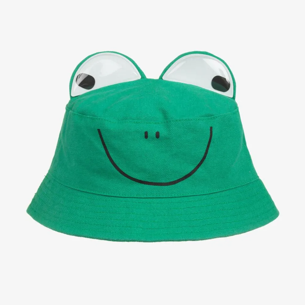 Green Frog Cotton Sun Hat