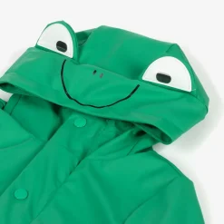 Green Hooded Frog Rain Coat