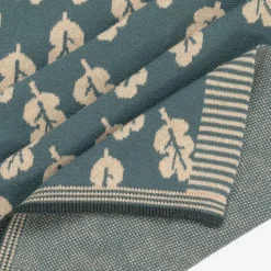Green Leaf Cotton & Cashmere Blanket (83cm)