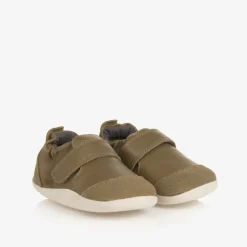 Green Leather First Walkers