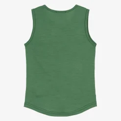 Green Merino Wool Vest Top
