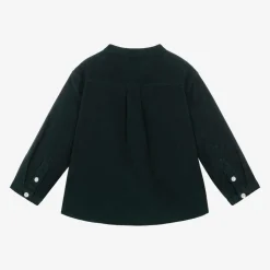 Green Organic Cotton Corduroy Shirt