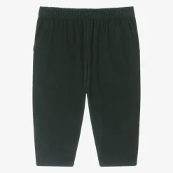 Green Organic Cotton Corduroy Trousers
