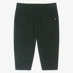 Green Organic Cotton Corduroy Trousers