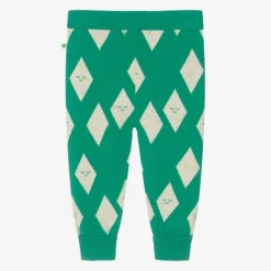 Green Organic Cotton Knitted Joggers