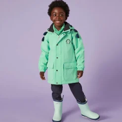Green Spike The Dinosaur Waterproof Coat