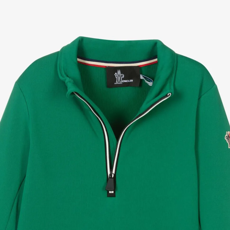 Green Technical Half-Zip Top