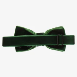 Green Velvet Bow Tie (10cm)
