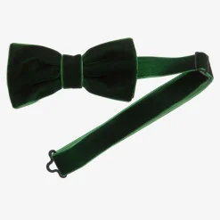 Green Velvet Bow Tie (10cm)