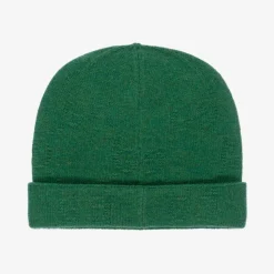 Green Wool GG Knit Hat