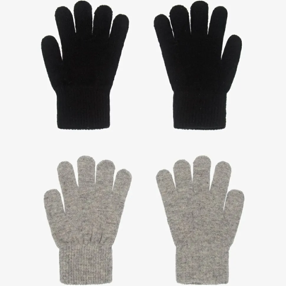 Grey & Black Gloves (2 Pack)