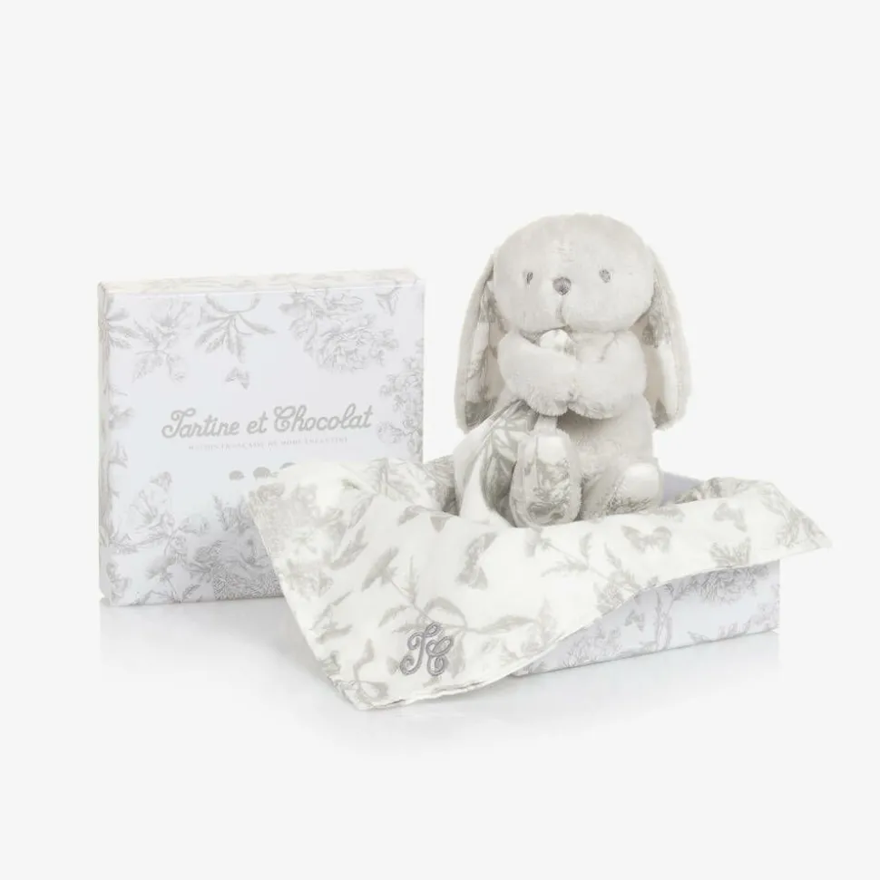 Grey Augustin the Rabbit Baby Comforter (25cm)