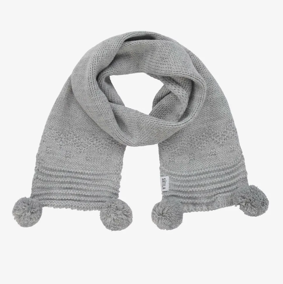 Grey Belle Knitted Scarf (88cm)