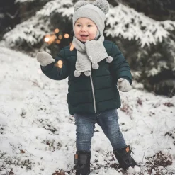 Grey Belle Knitted Scarf (88cm)