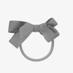Grey Bow Hair Elastic (7cm)