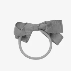 Grey Bow Hair Elastic (7cm)