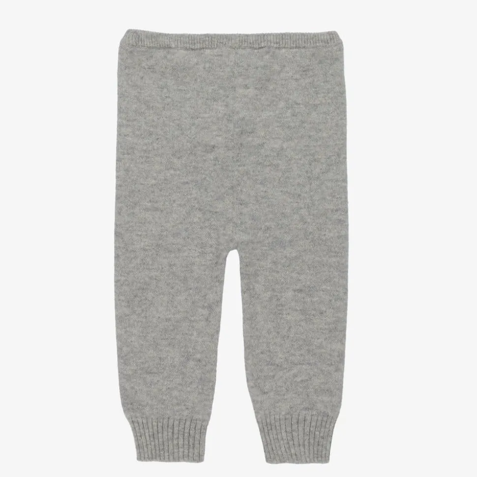 Grey Cashmere Knit Leggings