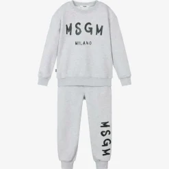 Grey Cotton Jersey Tracksuit