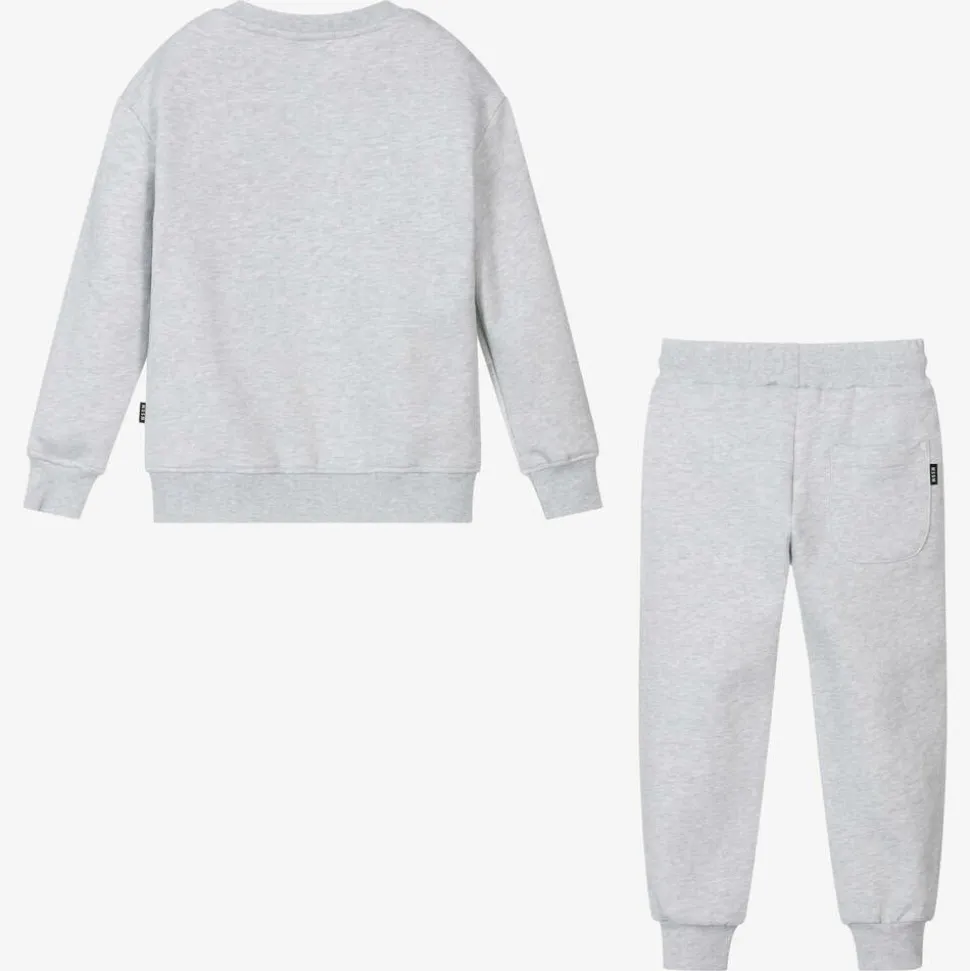 Grey Cotton Jersey Tracksuit